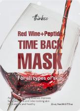Маска Thinkco Тканевая маска для лица Red Wine + Peptide Time Back Mask Pack 1 шт