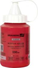 Краска для рисования Brauberg Краска акриловая художественная CLASSIC, флакон 250 мл, КРАСНАЯ СВЕТЛАЯ, 191707