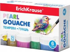 Краска для рисования Erich Krause Гуашь ® Pearl 6 цветов по 20мл