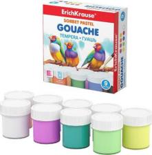 Краска для рисования Erich Krause Гуашь Sorbet Pastel 9 цветов по 20 мл