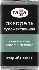 Краска для рисования Гамма Акварель художественная "Старый Мастер", 2,6 мл, окись хрома