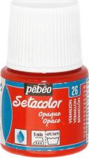 Краска для рисования Pebeo Краска Setacolor 45 мл для темных и светлых тканей киноварь