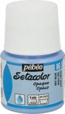 Краска для рисования Pebeo Краска Setacolor 45 мл для темных и светлых тканей небесно-голубая