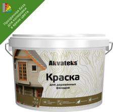 Краска Акватекс Краска для деревянных фасадов матовая прозрачная база С 9 л