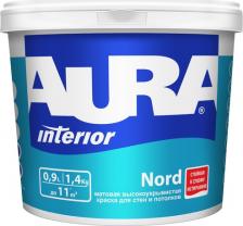 Краска Aura Краска для стен и потолков Nord база А (0,9л)