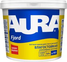 Краска Aura Краска воднодисперсионная, Fjord, акриловая, интерьерная, влагостойкая, матовая, 0.9 л