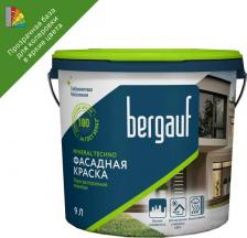 Краска Bergauf Краска фасадная Mineral Techno матовая цвет прозрачный база С 9 л