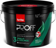 Краска Brite Интерьерная краска для стен и потолков PROFESSIONAL