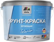 Краска Dufa Краска для внутренних покрытий полуматовая цвет белый база А 9 л