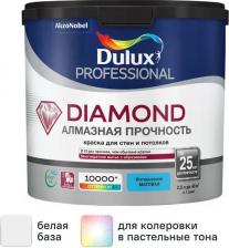 Краска Dulux Износостойкая моющаяся краска для стен и потолков DIAMOND MATT 4630049104375