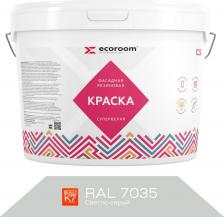 Краска Ecoroom Фасадная резиновая краска Е-Кр -3582/7035