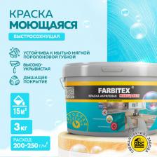 Краска Farbitex Моющаяся акриловая краска 4300004279