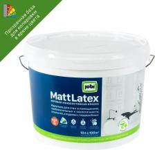 Краска Jobi Краска латексная для стен и потолков Mattlatex матовая прозрачная база C 10 л