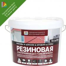 Краска Jobi Краска резиновая трещиностойкая матовая прозрачная база C 10 л