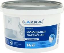 Краска Лакра 8306484 Краска моющаяся латексная белоснежная 14кг ЛА-00000054
