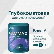 Краска Lavelly Краска для потолка Gamma 2 база А белая 0,9 л