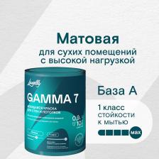 Краска Lavelly Краска моющаяся Gamma 7 база A белая 0,9 л