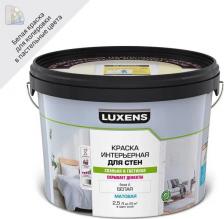 Краска Luxens Краска для стен матовая цвет белый база А 2.5 л