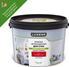 Краска Luxens Краска для стен матовая прозрачная база С 10 л