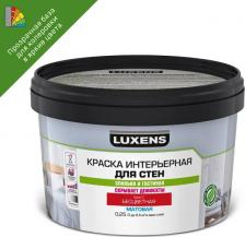 Краска Luxens Краска для стен матовая прозрачная база С 250 мл