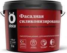 Краска Olsta Краска фасадная силиконизированная база A 2.7 л