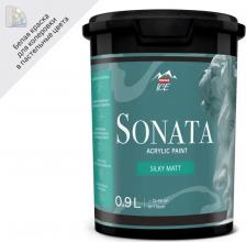 Краска Parade Краска для стен и потолков Sonata Silky Matt моющаяся матовая цвет белый база А 0.9 л