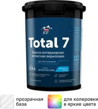Краска Parade Краска для стен и потолков Total 7 моющаяся матовая прозрачная база С 0.9 л