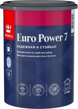 Краска Tikkurila Краска моющаяся Euro Power 7 база С бесцветная 0,9 л