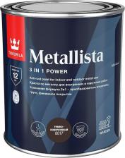 Краска Tikkurila Краска по ржавчине METALLISTA коричн./темно-коричн., гладкая, 0.8 л 700014084