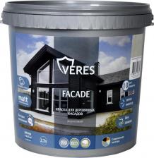 Краска Veres Краска для деревянных фасадов Facade, акриловая, матовая, 2,7 л, слоновая кость