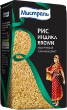 Крупа Мистраль Рис Индика brown, 450 г