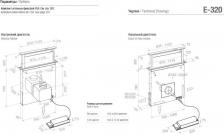 Кухонная вытяжка Pando E-320/90 IX-CR.TOUCH V.950 SEC