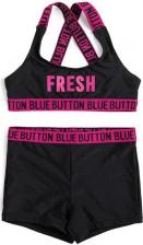 Купальник для девочки Button Blue Купальник раздельный 124BBGJU80030800, черный, 140-146