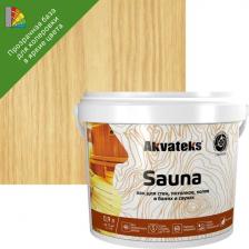 Лак Акватекс Лак для полов, стен, потолков в банях акрилатный Sauna цвет прозрачный полуматовый 0.9 л