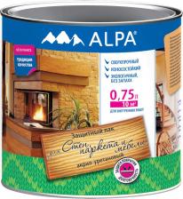 Лак Alpa Защитный лак акрил уретановый сверхпрочный износостойкий для Стен, Паркета и Мебели 750 мл бесцветный глянцевый