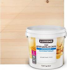 Лак Luxens Лак для бань и саун водный цвет прозрачный полуматовый 1 л