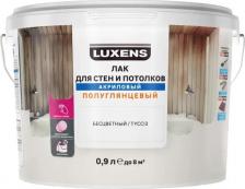 Лак Luxens Лак для стен и потолков акриловый бесцветный полуглянцевый 0.9 л