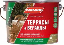 Лак Parade Алкидно-уретановый лак L25 Террасы & Веранды 4660006970675