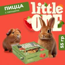 Лакомство для грызунов Little One Лакомство для грызунов пицца с овощами, 55г