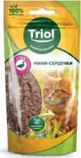 Лакомство для кошек Triol Лакомство для кошек Мини-сердечки из утки 40г