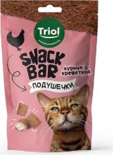 Лакомство для кошек Triol Snack Bar лакомство для кошек Мини-подушечки с начинкой