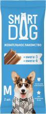 Лакомство для собак Smart Dog Лакомство с омега 3 и 6 для собак средних пород 36 г