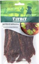 Лакомство для собак TiTBit Лакомство для собак Джерки мясные из баранины Меню от Шефа 70г 4690538021088