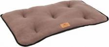 Лежак Ferplast Подстилка для собак Jolly Microfleece 65, коричнево-чёрная, 65х48х3см