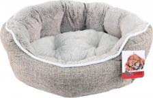 Лежак Pet Choice Лежанка для кошки, собаки искусственный мех, текстиль 42x48x17см серый