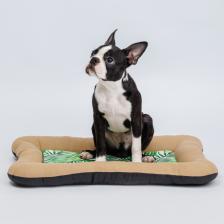 Лежак Petmax Подстилка для собак и кошек, 60х40х5 см, бежевая