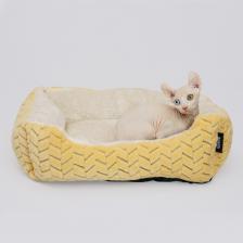 Лежак Rurri Лежак для кошек и собак 50х40x18 см бежевый