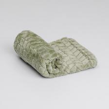 Лежак Rurri Плед однотонный для кошек и собак, 75х50 см, зеленый