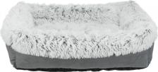Лежак Trixie Лежанка для кошек и собак плюш, замша 65x80x21см серый