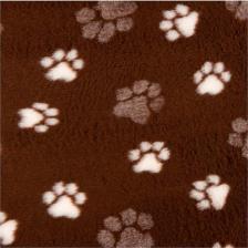 Лежак ZooExpress ProFleece коврик меховой 1х1,6 м шоколад/крем